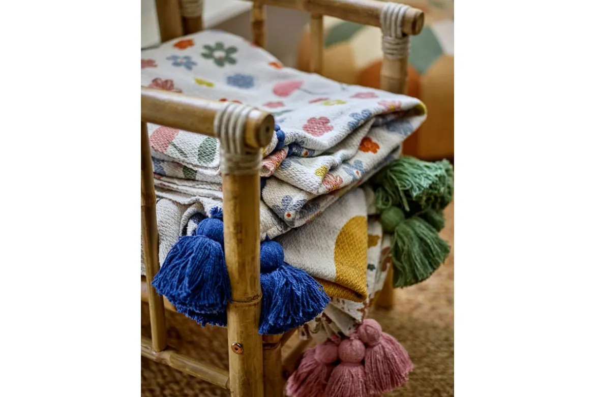 Tagesdecke Lilia - Bunt, aus recycelter Baumwolle