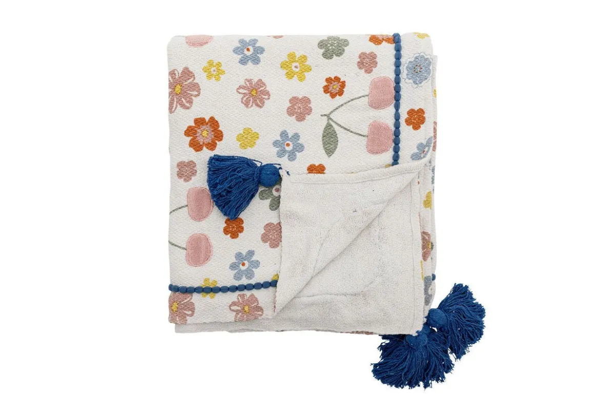 Tagesdecke Lilia - Bunt, aus recycelter Baumwolle