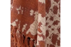 Tagesdecke Marona – Batikmuster in warmem Braun