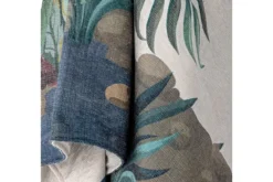 Tagesdecke Pfaui – aus gewebtem Polyester mit Quasten