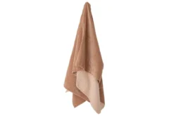 Tagesdecke Rosina – Quilt aus Baumwolle mit Velours in Rosé
