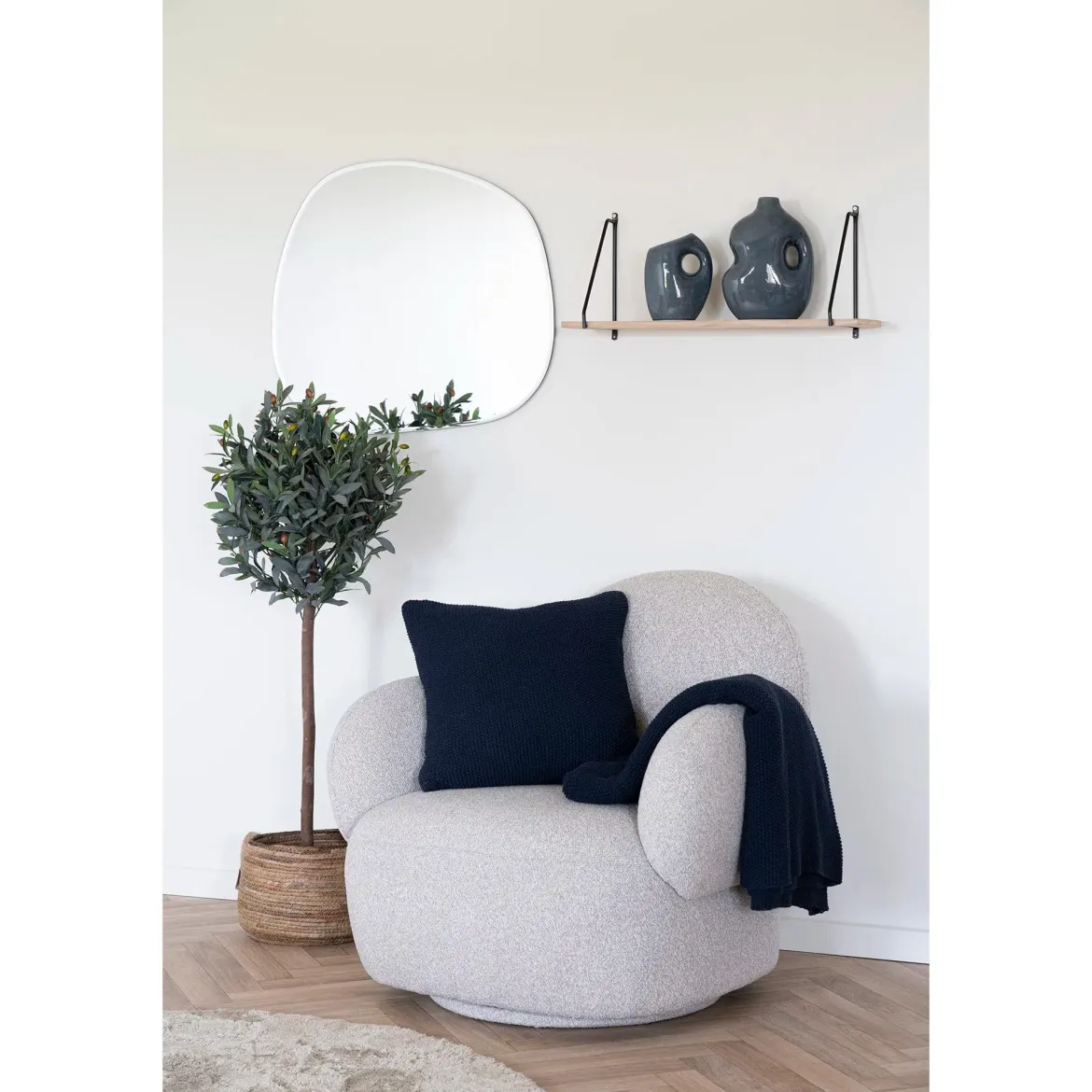 Tagesdecke Tayla 130x170cm, Blau