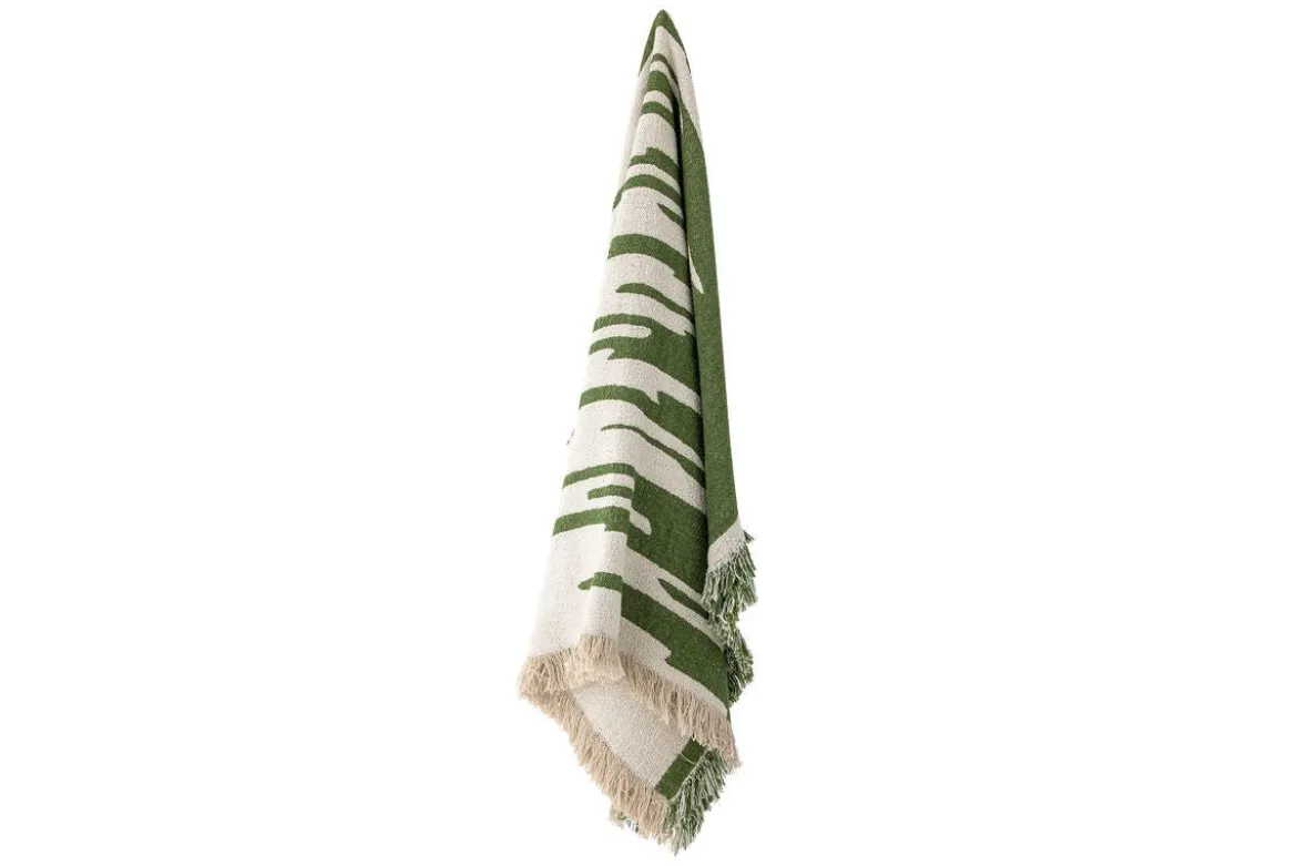 Tagesdecke Vireo – Wendbares Muster aus recycelter Baumwolle
