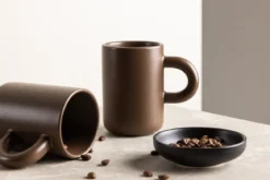 Tasse Maro – stilvolles 2er-Set in Dunkelbraun & Beige