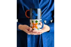 Tassen-Set Alina – Handbemalte Motive in lebendigen Farben (2er-Set)