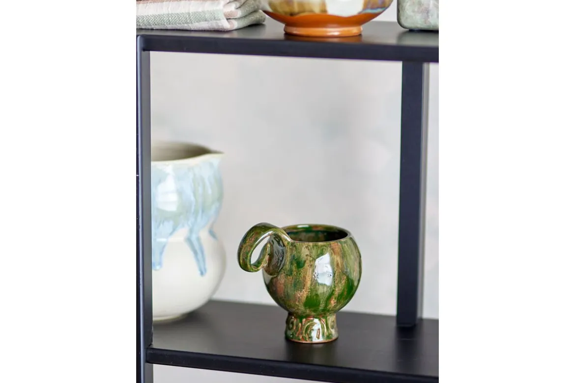 Tassen-Set „Elane“ – Grünes Steingut (4-teilig)