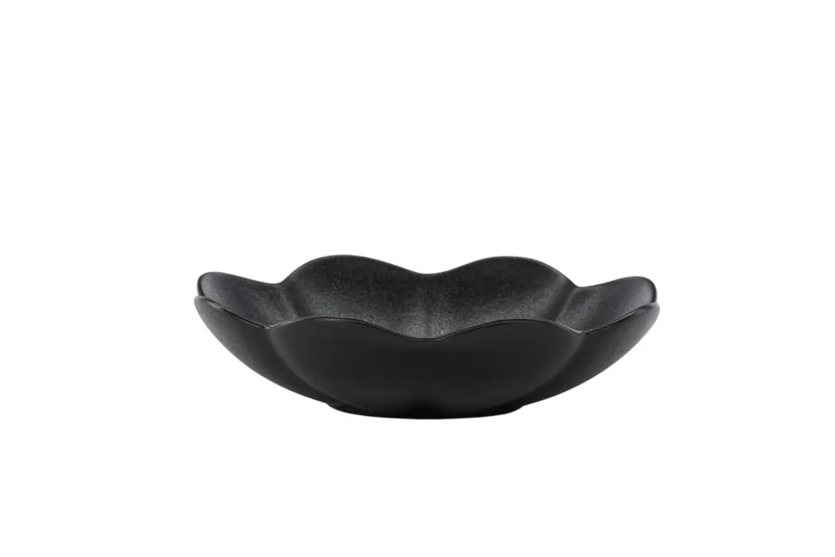Teller Black Swan - 2er-Set, glasiertes, verstärktes Porzellan, mattschwarz