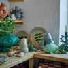 Teller Havik - aus Steingut gefertigt - Fischmotiv 4er Set