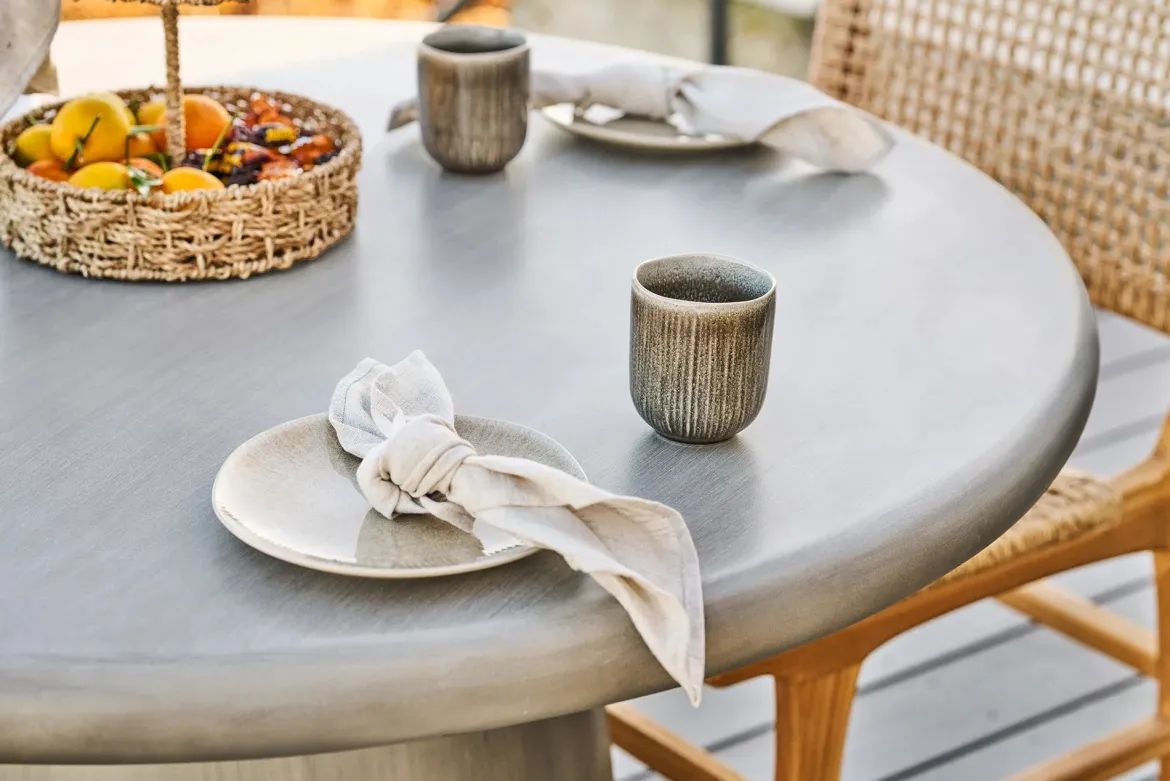 Teller Haviona – aus Steingut gefertigt in beige (4er Set)
