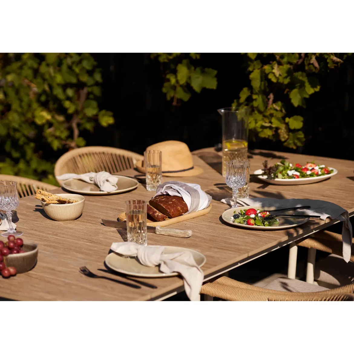 Teller Keldira – aus Steingut gefertigt in beige (4er Set)