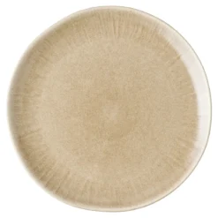 Teller Keldira – aus Steingut gefertigt in beige (4er Set)