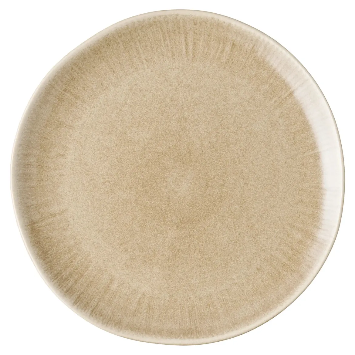 Teller Keldira – aus Steingut gefertigt in beige (4er Set)