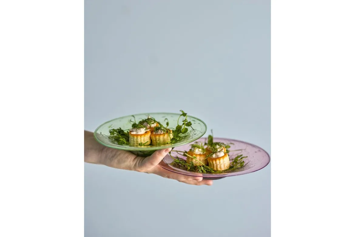 Teller-Set „Arimo“ – Buntes Glas(2-teilig)