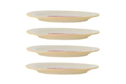 Teller-Set Maris – Steingut mit Fischmotiv (4er-Set)
