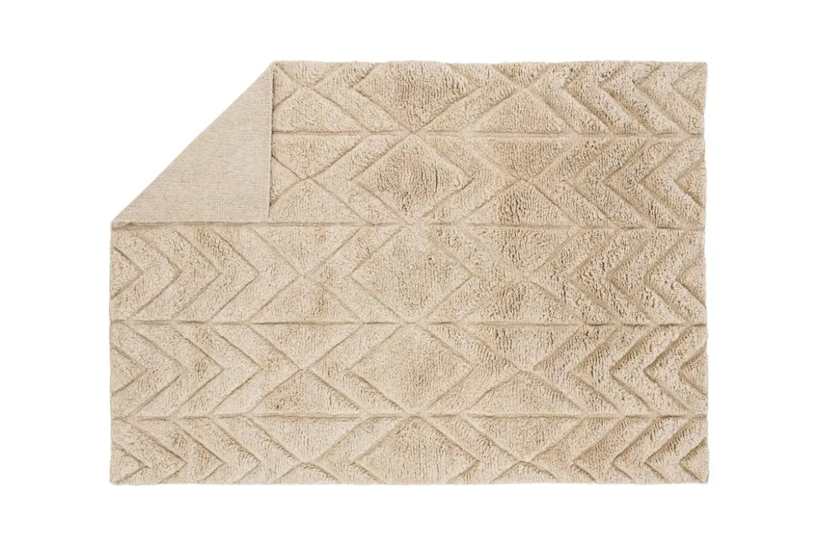 Teppich Alora – in Beige aus 100 % Wolle