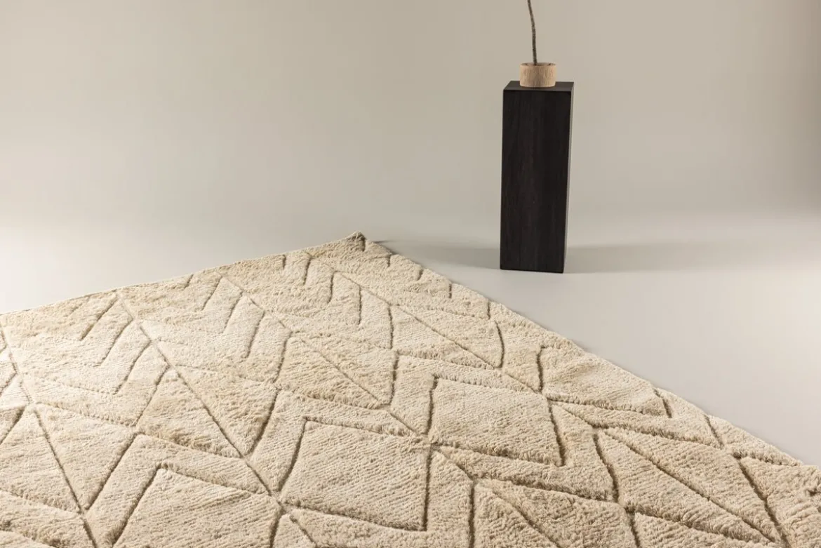 Teppich Alora – in Beige aus 100 % Wolle