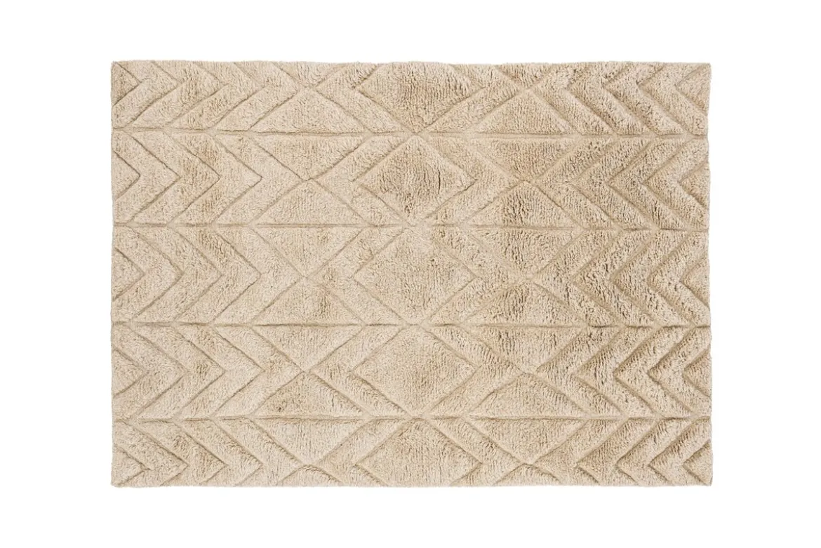 Teppich Alora – in Beige aus 100 % Wolle