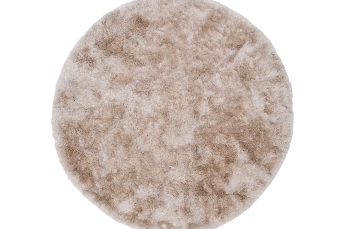 Teppich Anelie – runder Hochflor aus Polyester