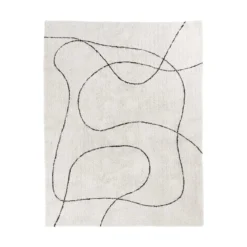 Teppich Arenzo – Moderner Baumwollteppich mit abstraktem Muster, 160x230 cm