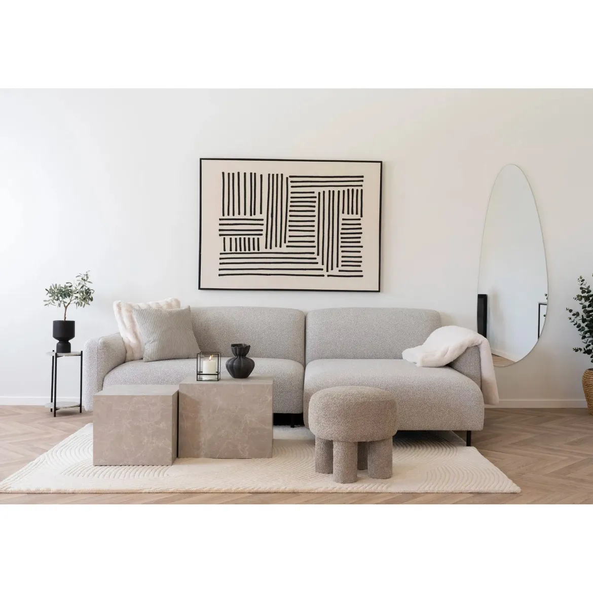 Teppich Arivon – Handgetuftete Eleganz - 100% Wolle, 200x300