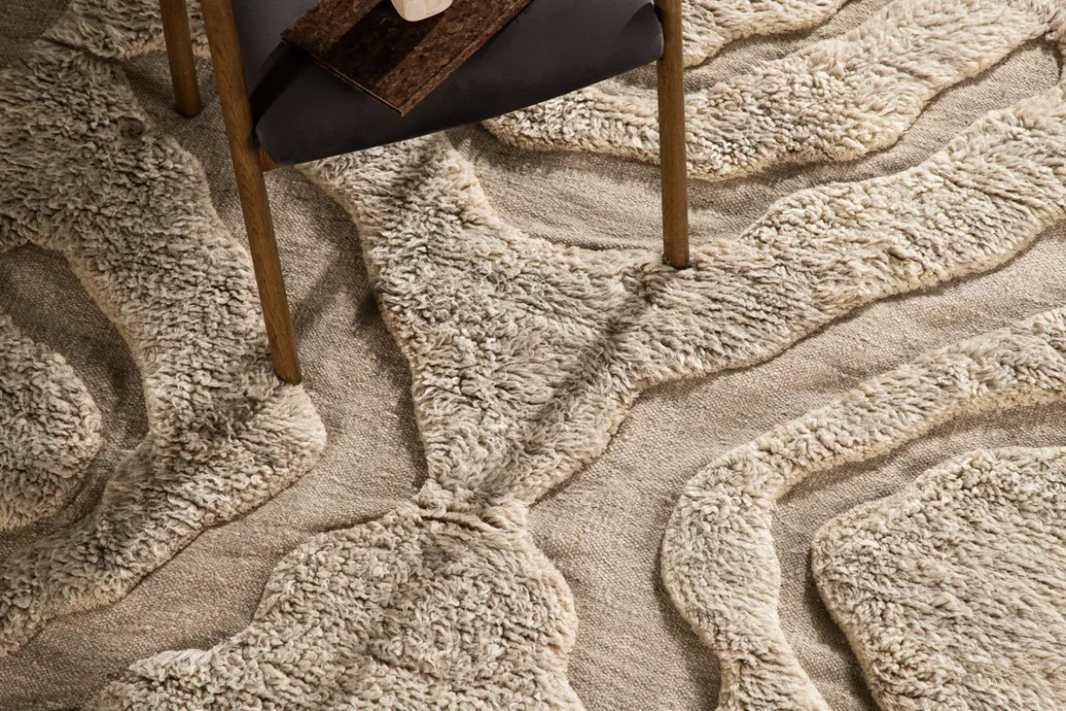 Teppich Dimi – handgewebt in Beige aus Wolle