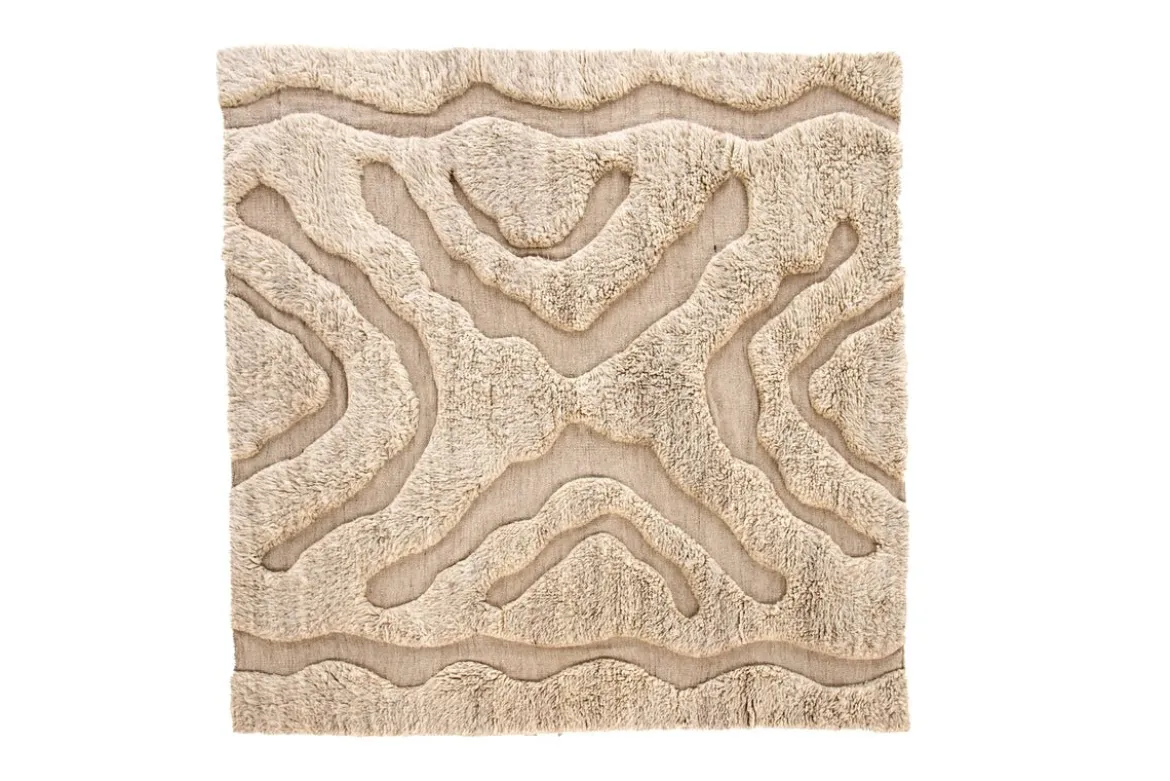 Teppich Dimi – handgewebt in Beige aus Wolle