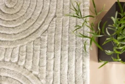 Teppich Elano – für Wohnzimmer und Schlafzimmer aus Polyester & Baumwolle