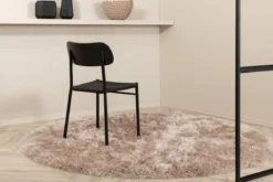 Teppich Elviana – Ø 200 cm in Beige aus Polyester