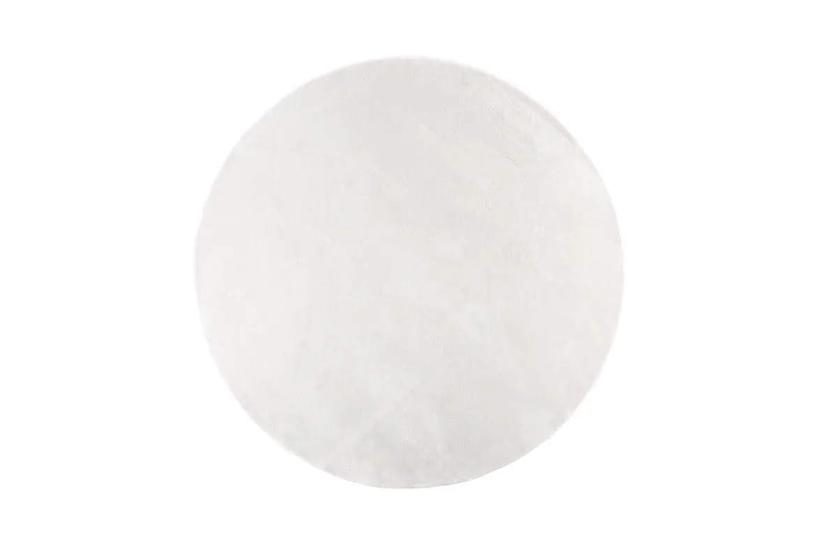 Teppich Emina – rund aus Polyester & Vliesstoff