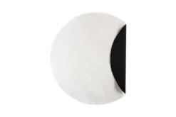 Teppich Emina – rund aus Polyester & Vliesstoff