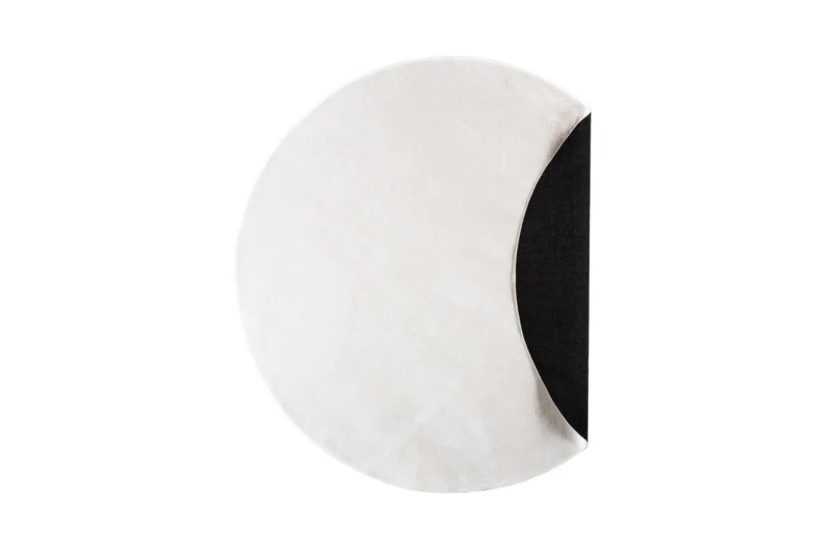Teppich Emina – rund aus Polyester & Vliesstoff