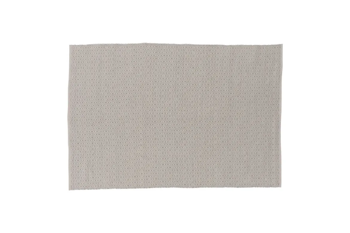 Teppich Helena – rechteckig in Beige aus Polyester & Baumwolle