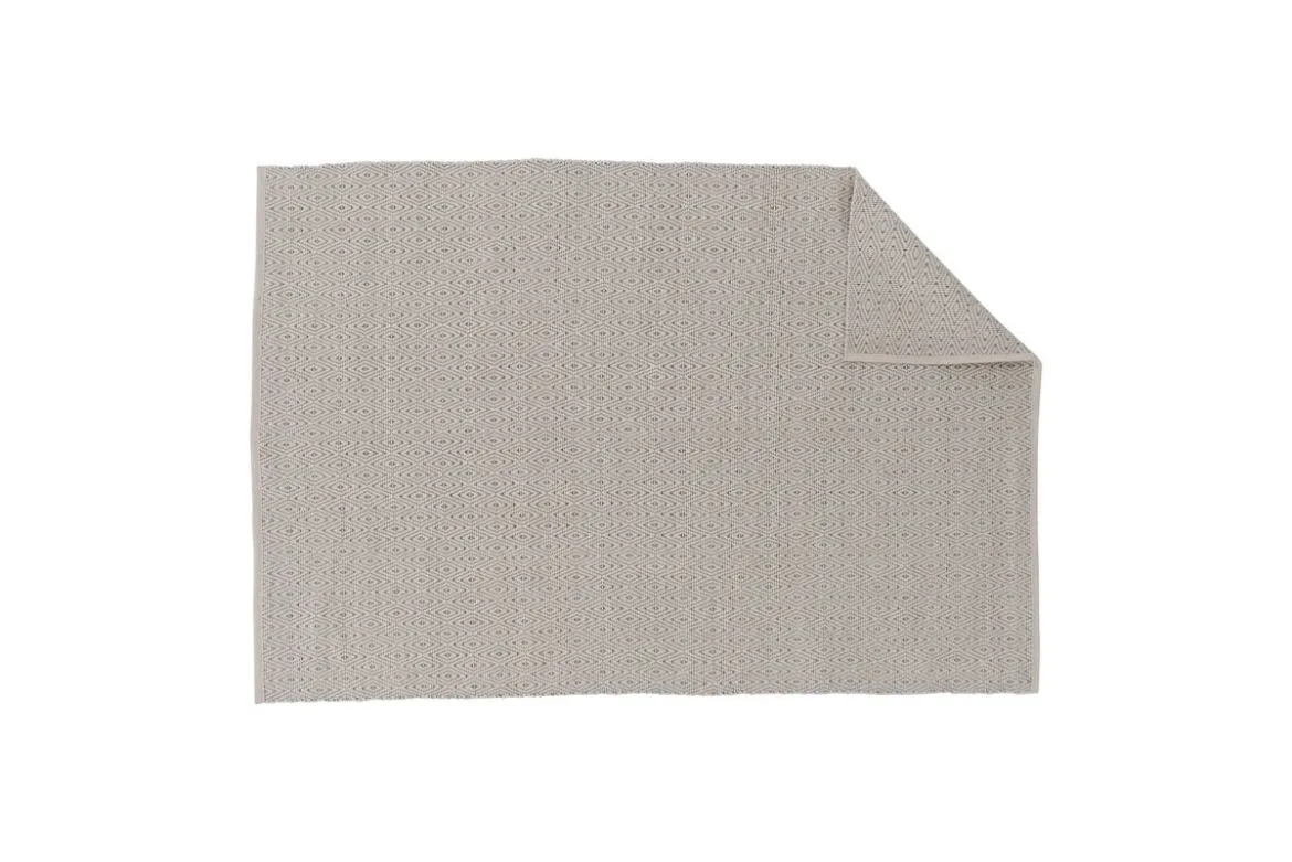 Teppich Helena – rechteckig in Beige aus Polyester & Baumwolle