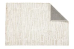 Teppich Inara – in Beige oder Grau aus Polyester & Baumwolle
