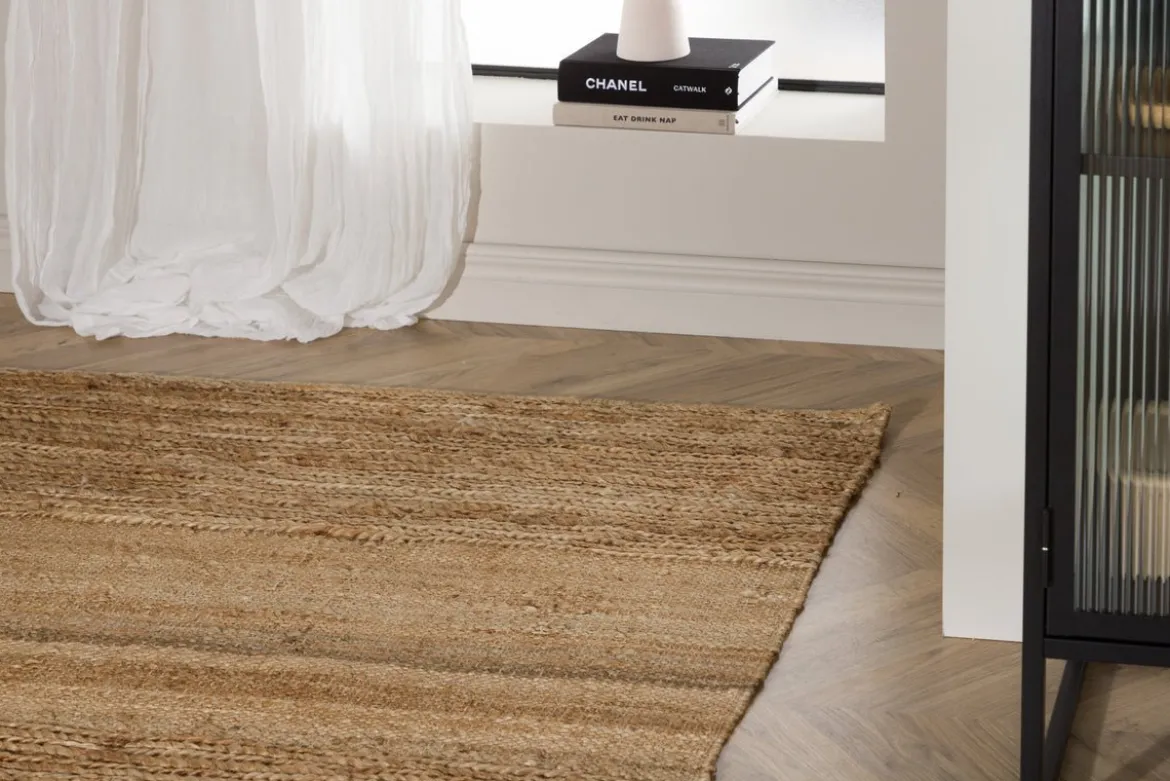 Teppich Julia – handgewebt in Naturfarbe aus Jute