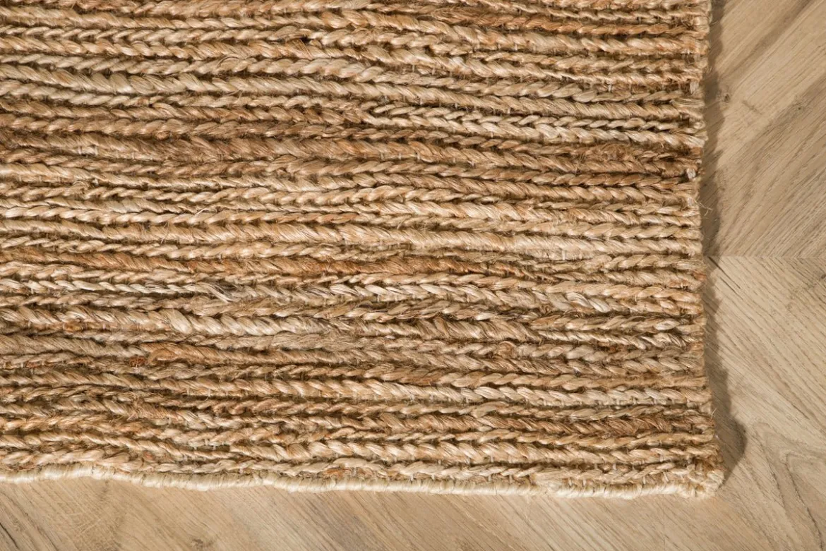 Teppich Julia – handgewebt in Naturfarbe aus Jute