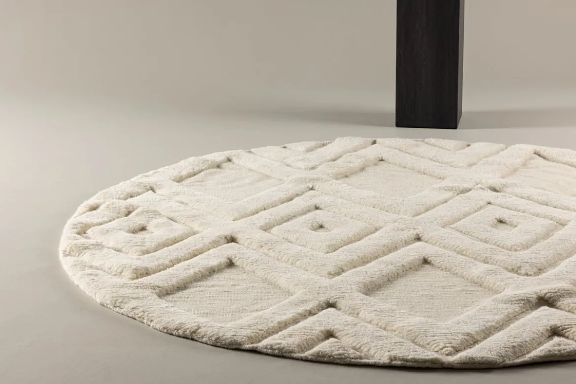 Teppich Lunara – aus 100 % Wolle in Weiß