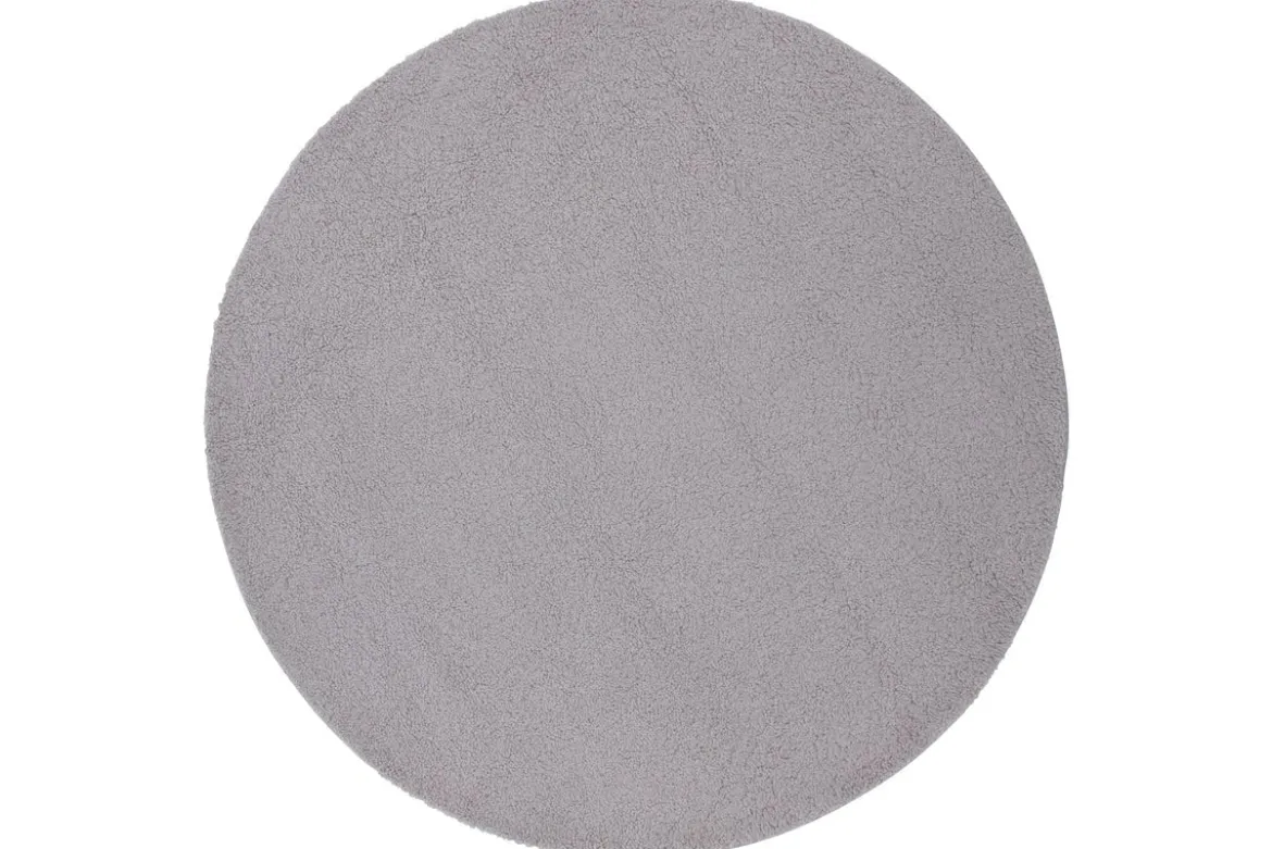 Teppich Lunor – rund in Grau aus Polyester