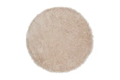 Teppich Nassa – runder Hochflor aus Polyester