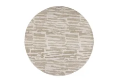 Teppich Vano – runde Form in Beige