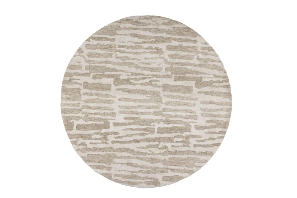 Teppich Vano – runde Form in Beige