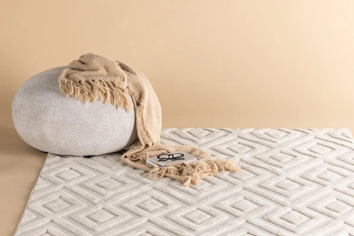 Teppich Verona – in zwei Farben aus Polyester & Baumwollmischgewebe