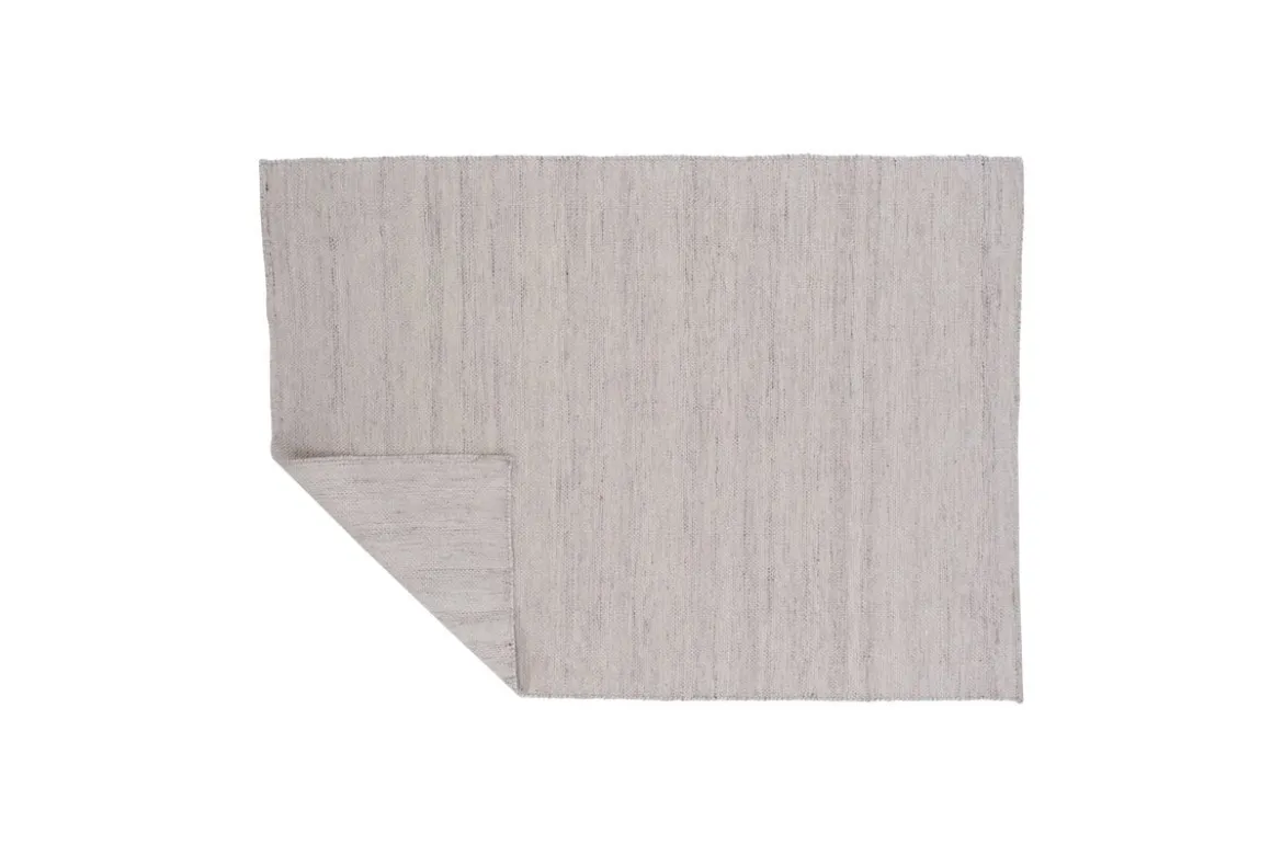 Teppich Zay – handgewebt in Beige aus Polyester & Baumwolle