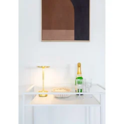 Tischlampe „Ardena“ – Eleganz in Gold, Silber & Schwarz