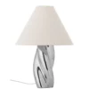 Tischlampe Astro - versilbertes Steingut