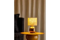 Tischlampe Aurea – Steingut in Bronze, edles Designobjekt