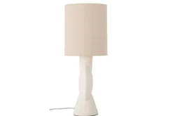 Tischlampe Everni - weißes Steingut
