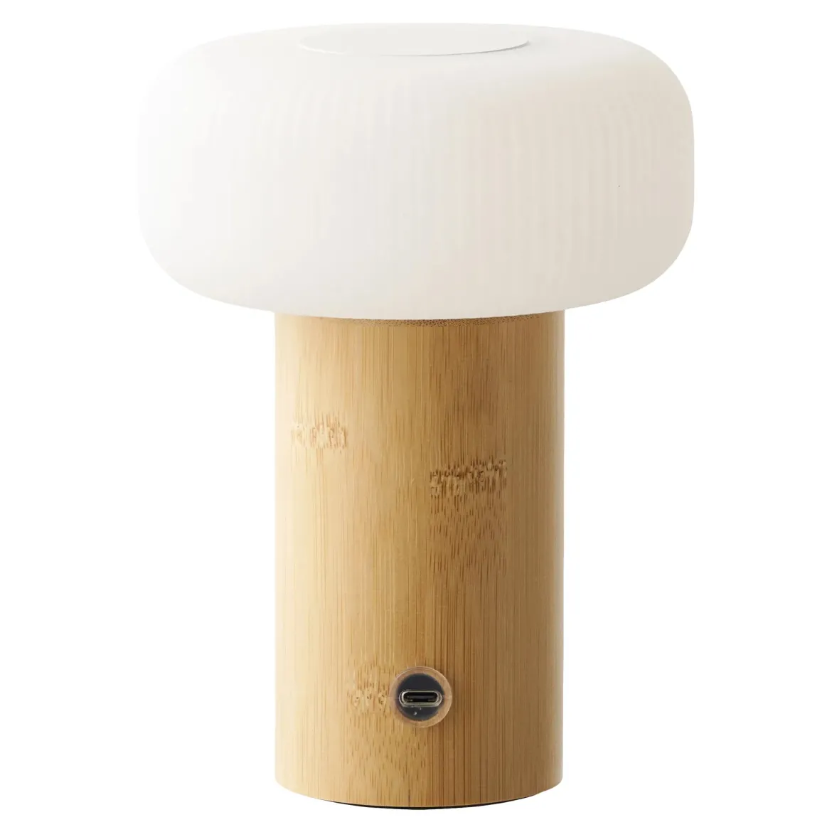 Tischlampe Haldvyn – modern mit Bambus