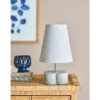 Tischlampe Keldinor - Beige Steingut