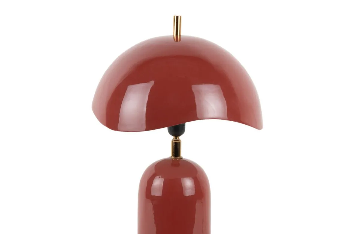 Tischlampe Madeira - Designleuchte aus Eisen mit Wellenschirm